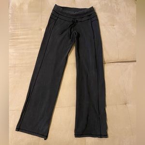 Lululemon Wide Leg Dark Gray Women’s sweatpants. Size 8